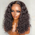 Frontal Human Hair Double Suction Water Wave BOB Wig