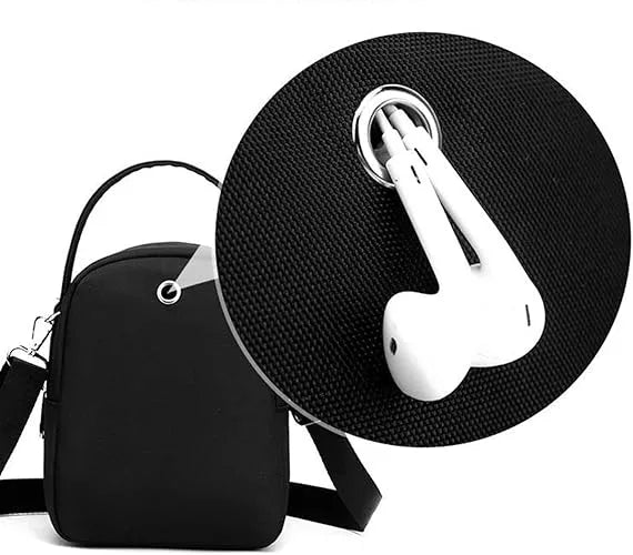 Women Crossbody Bag Nylon Messenger Bags Simple Purse For Work, Multi-pocket Storage Shoulder Handbag