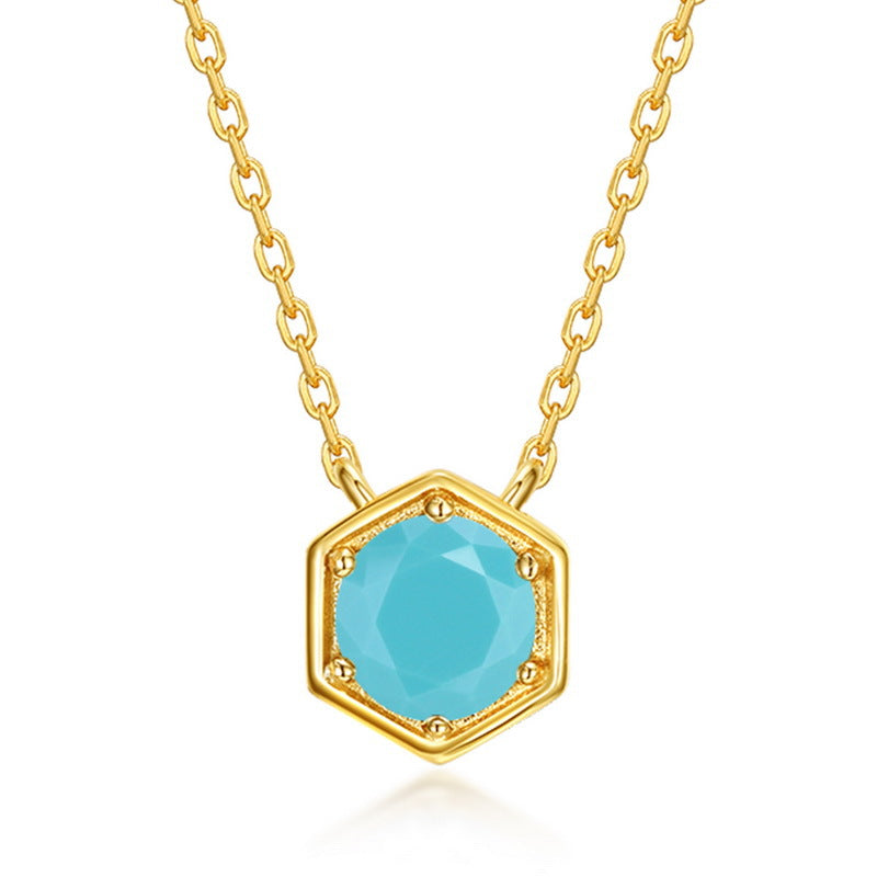 Twelve Birthstone Necklace Gold-plated Necklace