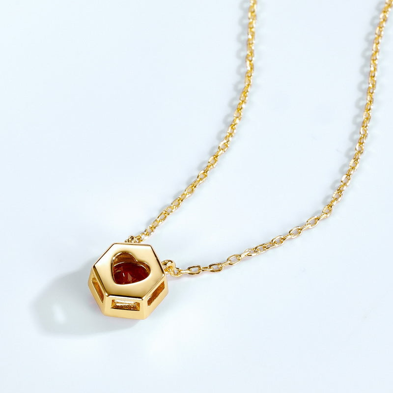 Twelve Birthstone Necklace Gold-plated Necklace