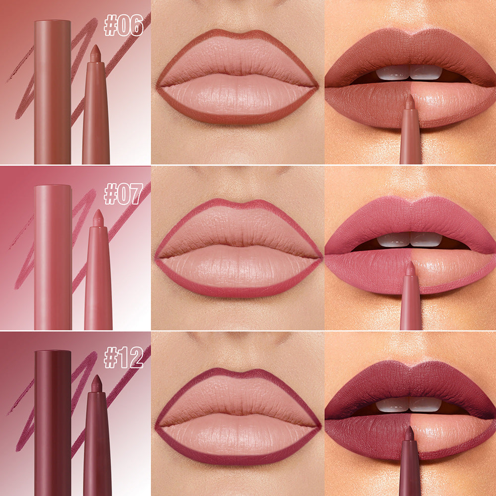 Twelve-color Matte Lip Liner